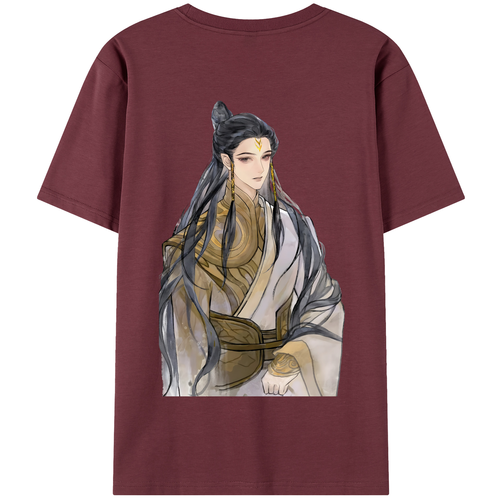 （画像用） Ne Zha 2 ナタ 魔童の大暴れ 綿100％半袖Tシャツ（背面プリント）